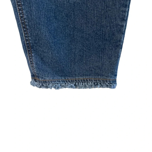 Soft Surroundings Crop Pull On Midnight Metro Crop Denim Pants Jeans Size:PL - Picture 2 of 14